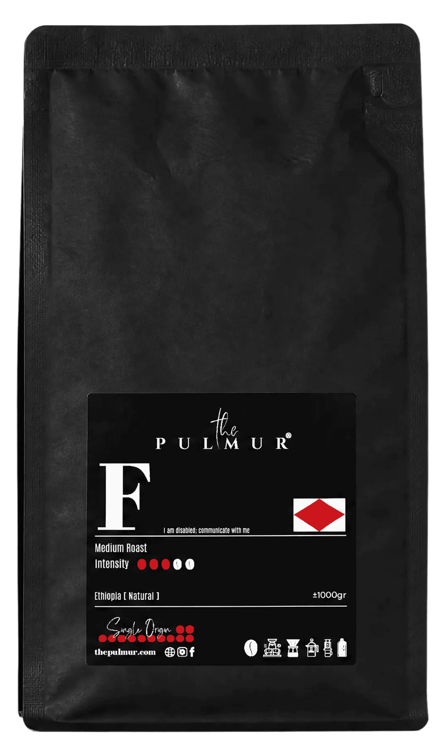 PULMUR .F - Single Origin Coffee Bean | Ethiopia Sidamo | Medium Roast