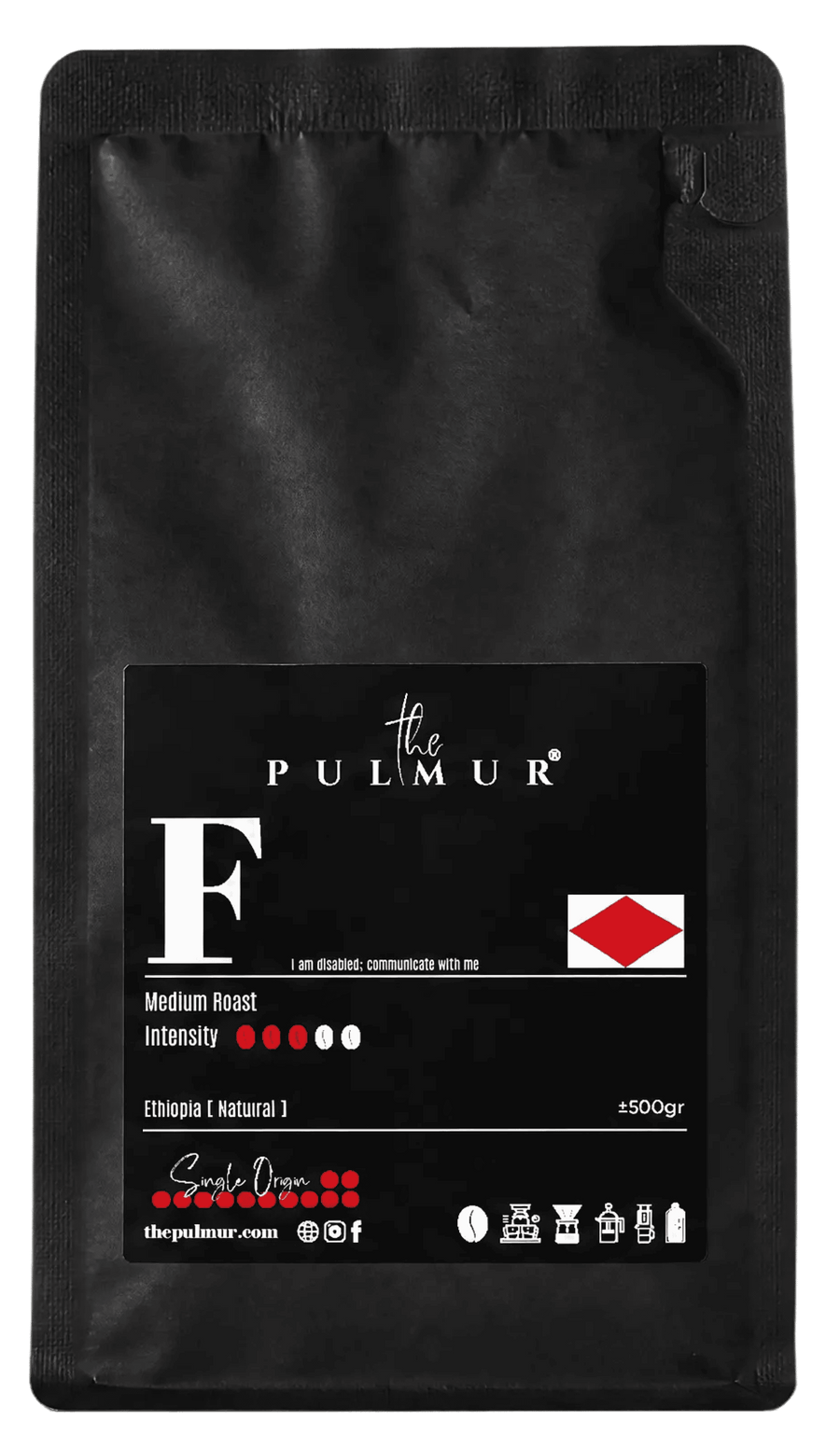 PULMUR .F - Single Origin Coffee Bean | Ethiopia Sidamo | Medium Roast