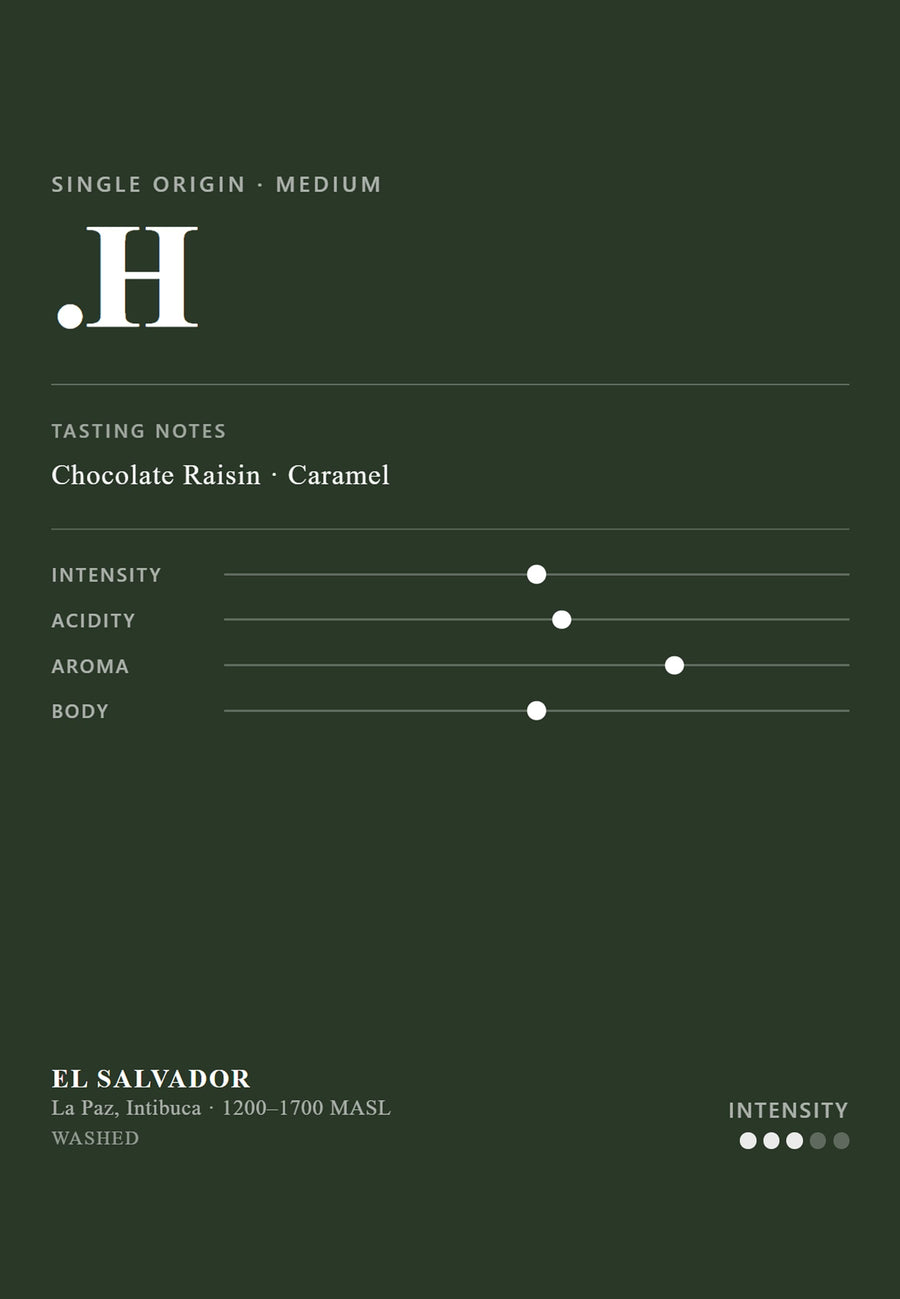 PULMUR .H - Single Origin Coffee Bean | El Salvador El Borbollon | Medium Roast