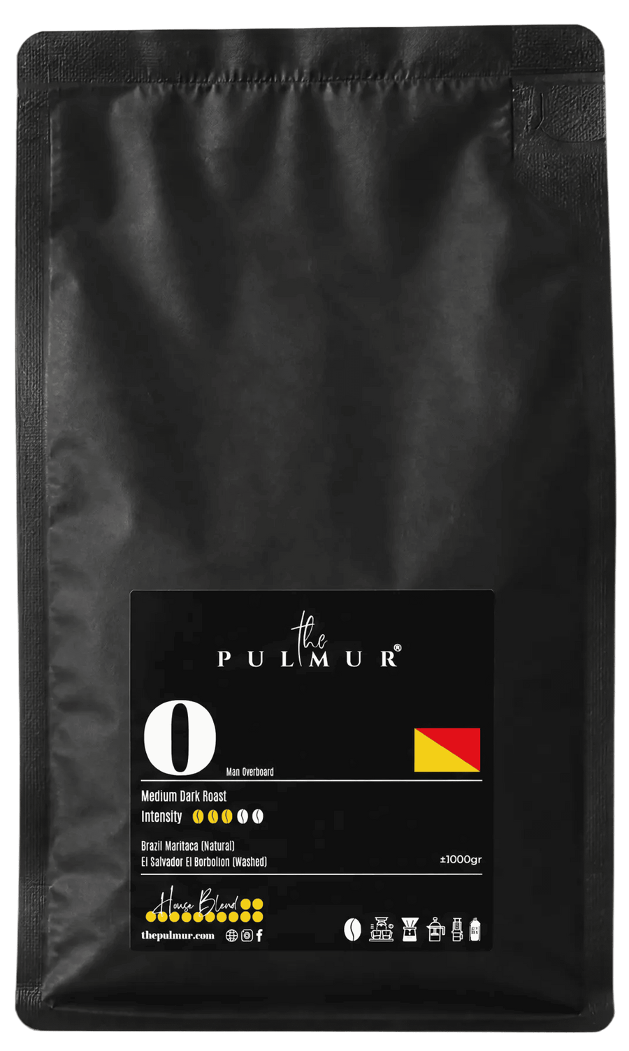 PULMUR .O - House Blend Coffee Bean | Brazil × El Salvador | Medium Dark Roast