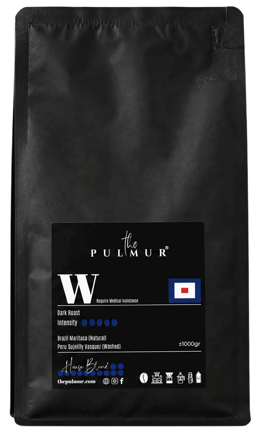 PULMUR .W - House Blend Coffee Bean | Brazil × Peru | Dark Roast