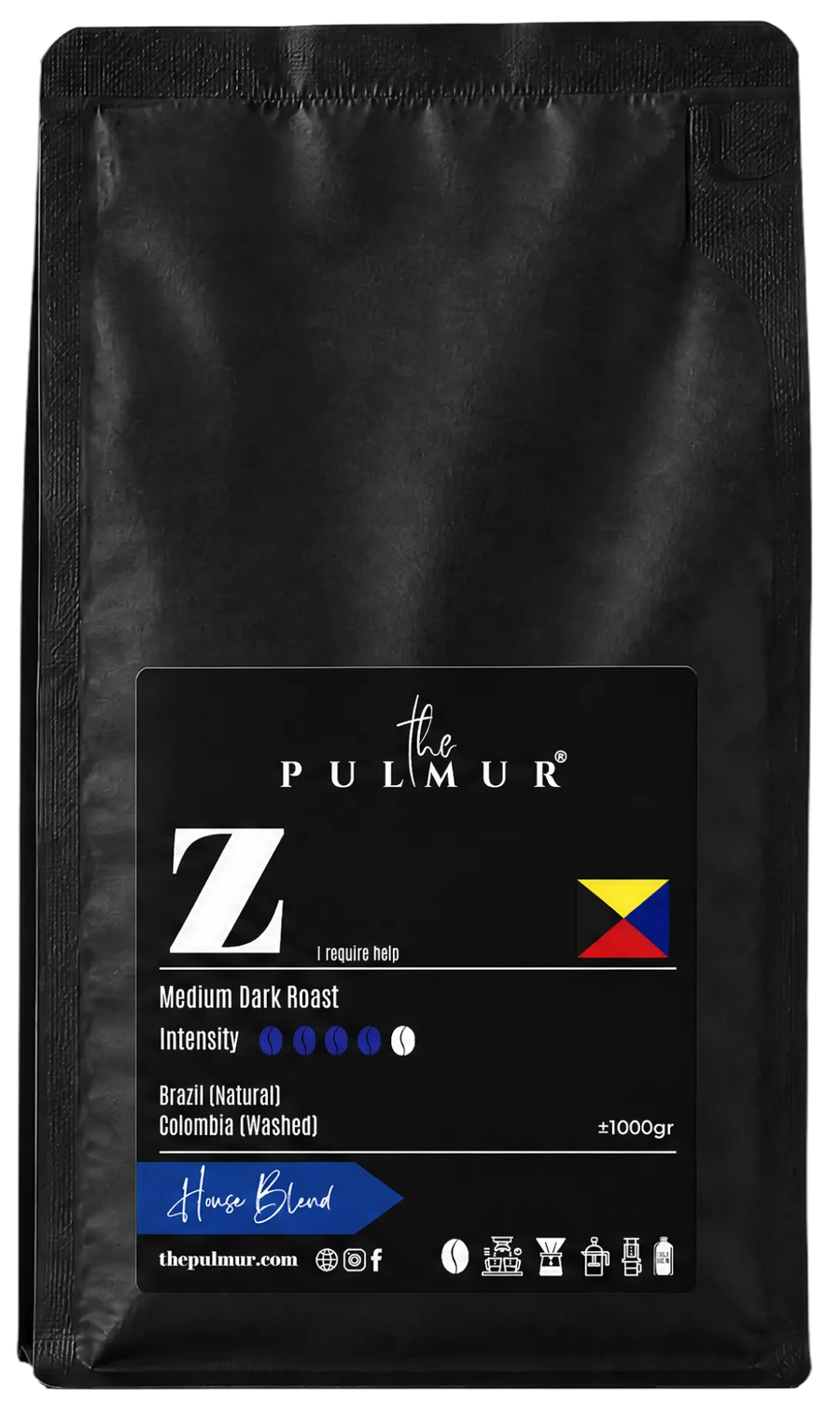 PULMUR .Z - House Blend Coffee Bean | Brazil × Colombia | Medium Dark Roast