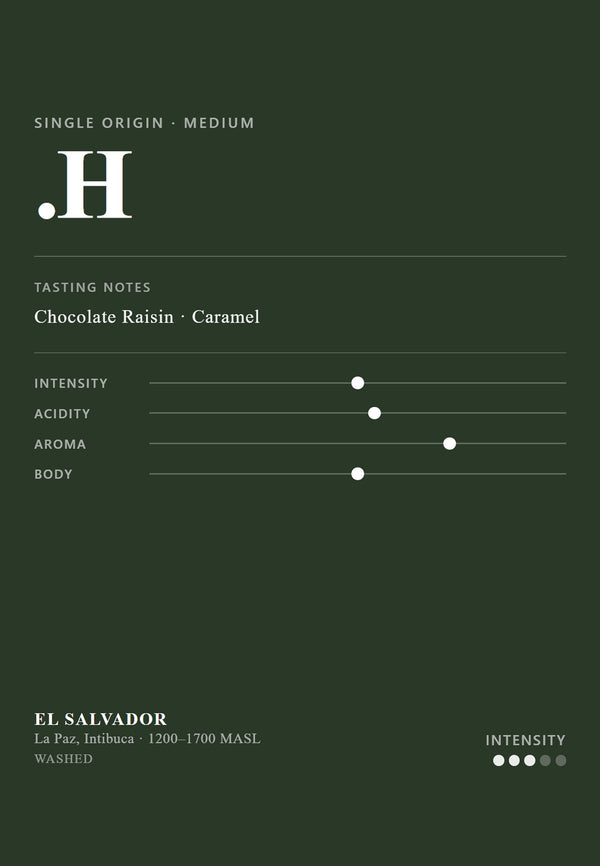 PULMUR .H - Single Origin Coffee Bean | El Salvador El Borbollon | Medium Roast