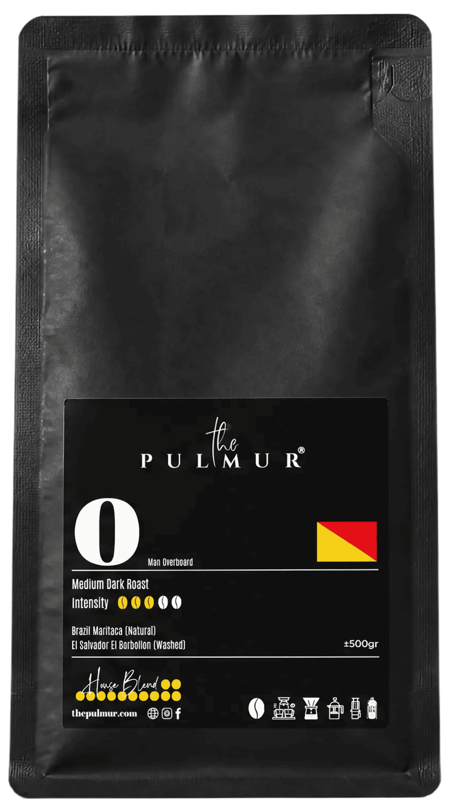 PULMUR .O - House Blend Coffee Bean | Brazil × El Salvador | Medium Dark Roast