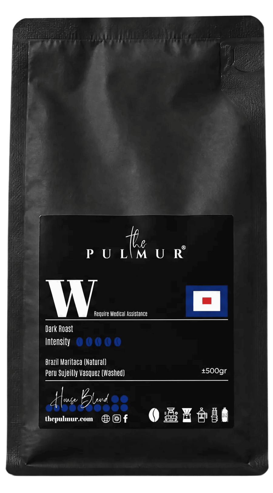 PULMUR .W - House Blend Coffee Bean | Brazil × Peru | Dark Roast