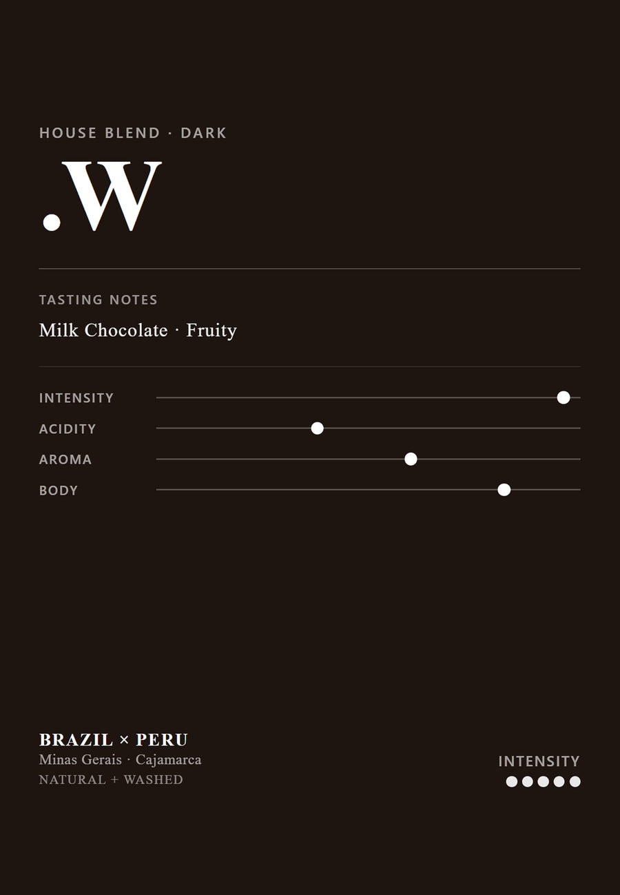 PULMUR .W - House Blend Coffee Bean | Brazil × Peru | Dark Roast